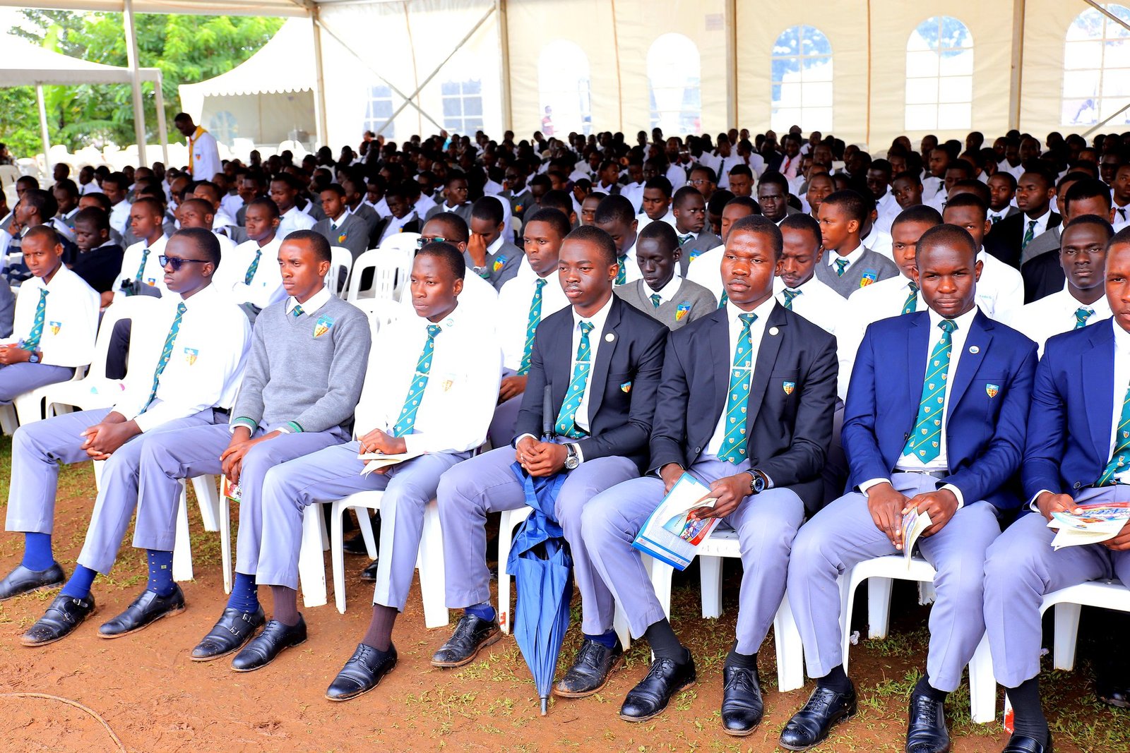 Students on retreat