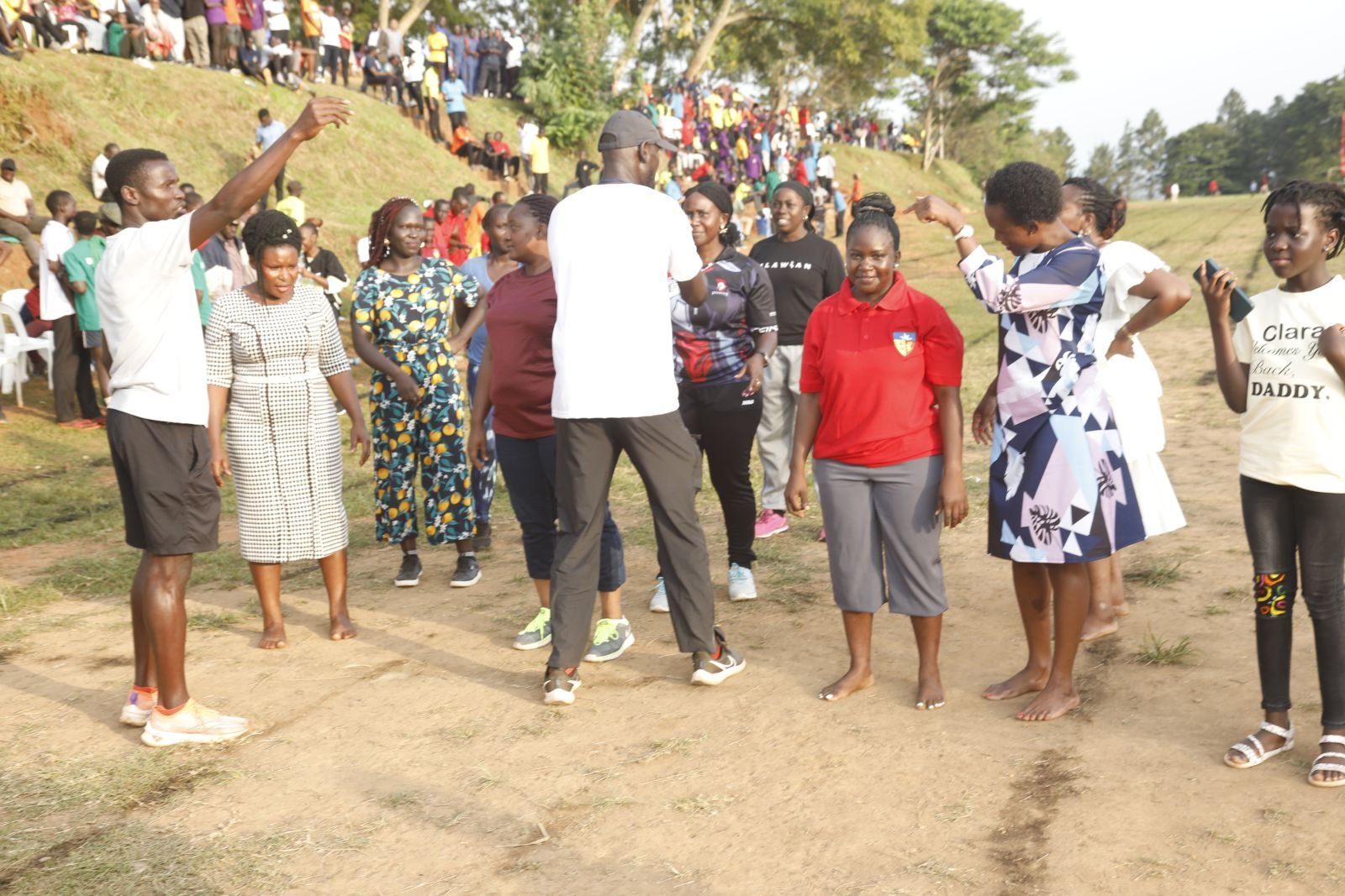 Parents take their marks